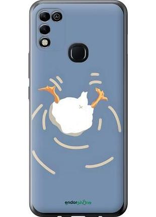 Чехол на infinix hot 11 play смешная утка, гусь инфикс хот 11 плей
