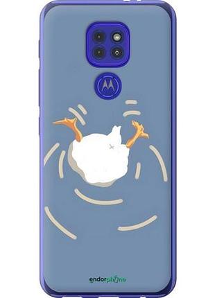 Чехол на motorola g9 play смешная утка, гусь моторола г9 плей