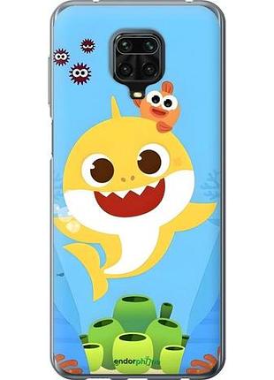 Чехол на xiaomi redmi note 9s бейби шарк сяоми редми ноут 9с
