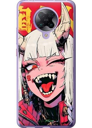 Чехол на xiaomi redmi k30 pro аниме демон сяоми редми к30 про