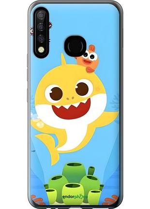 Чехол на tecno camon 12 cc7 бейби шарк текно камон 12 сс7