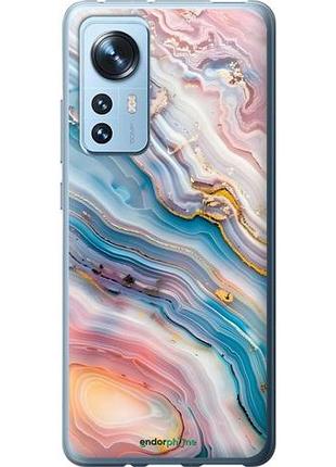 Чехол на xiaomi 12 мрамор красивый сяоми 12