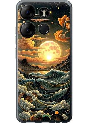 Чехол на tecno spark go 2023 bf7 арт волны текно спарк гo 2023 бф7