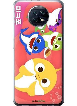 Чехол на xiaomi redmi note 9t бейби шаркс сяоми редми ноут 9т
