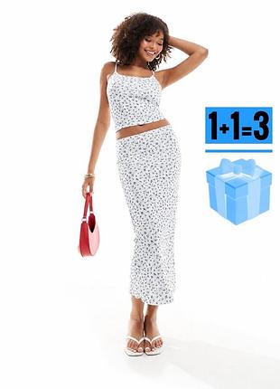 Костюм в квітковий принт pull&bear
