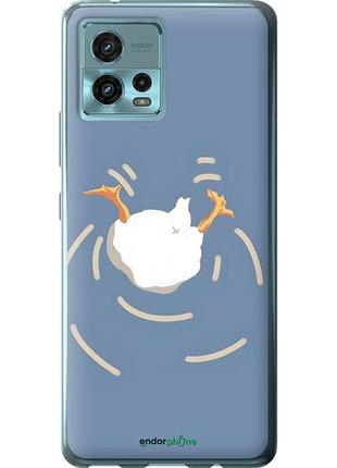 Чехол на motorola g72 смешная утка, гусь моторола г72