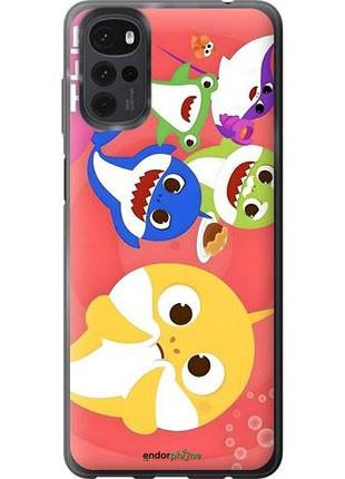 Чехол на motorola g22 бейби шаркс моторола г22