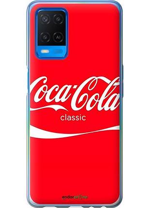 Чехол на oppo a54 кока кола оппо а54
