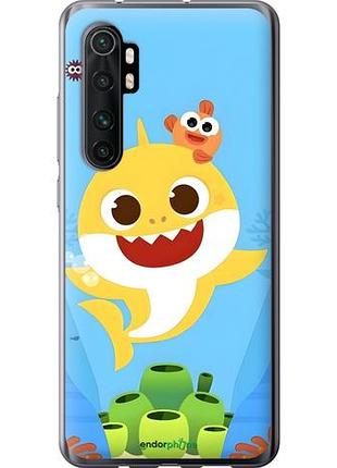 Чехол на xiaomi mi note 10 lite бейби шарк