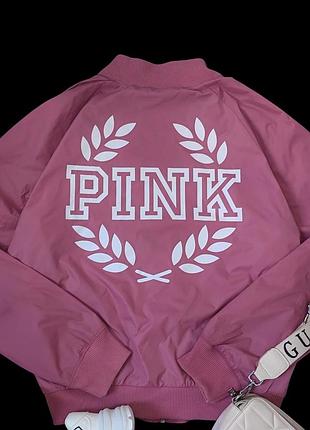 Ветровка бомбер victoria ́s secret pink 7