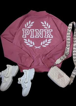 Ветровка бомбер victoria ́s secret pink 8