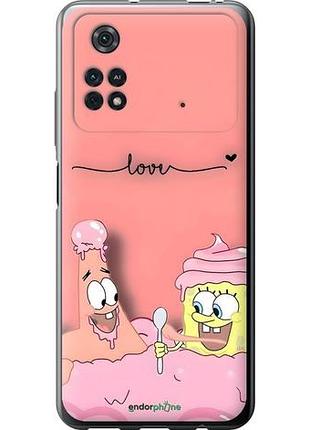 Чехол на xiaomi poco m4 pro спанч боб, sponge bob сяоми поко м4 про