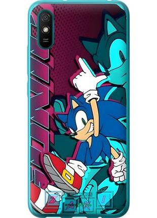 Чехол на xiaomi redmi 9a соник sonic сяоми редми 9а
