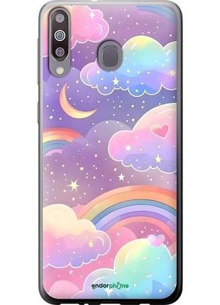 Чехол на samsung galaxy m30 облака и радуга самсунг м30