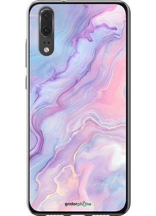 Чехол на huawei p20 нежный мрамор хуавей п20