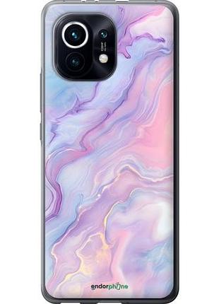 Чехол на xiaomi mi 11 нежный мрамор сяоми ми 11