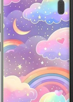Чехол на lenovo a7000 облака и радуга леново а7000