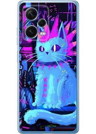 Чехол на xiaomi redmi note 12 pro+ 5g кот панк сяоми редми ноут 12 про+ 5г