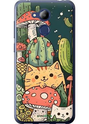 Чохол на huawei honor 6c pro коти гриби