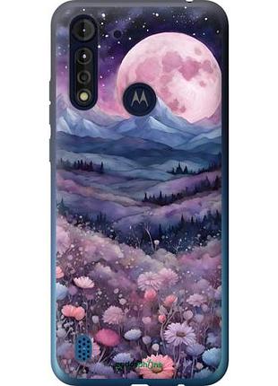 Чехол на motorola g8 power lite ночь луна арт моторола г8 повер лайт