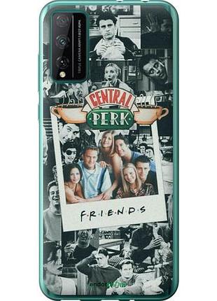 Чехол на huawei honor play 4t pro друзья friends хуавей хонор плей 4т про