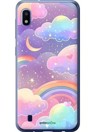 Чехол на samsung galaxy a10 2019 a105f облака и радуга самсунг а10 2019 а105ф
