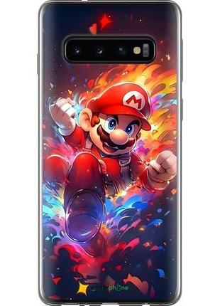 Чехол на samsung galaxy s10 супер марио самсунг с10