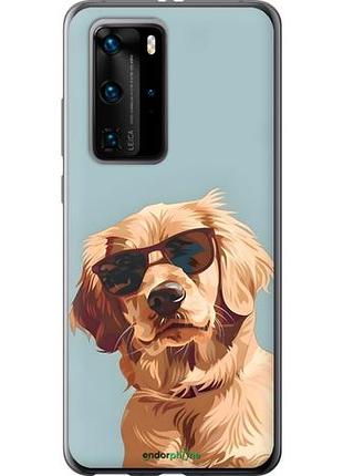 Чохол на huawei p40 pro пес в окулярах