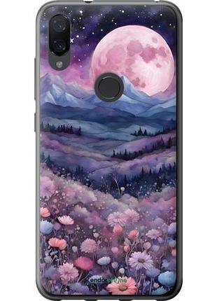 Чехол на xiaomi mi play ночь луна арт сяоми ми плей