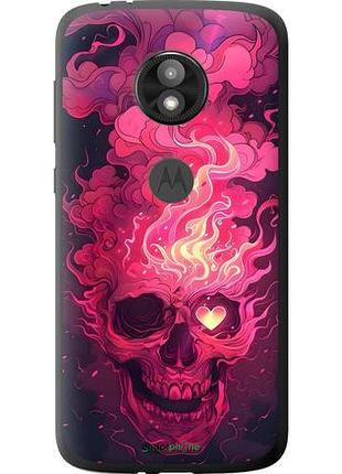 Чехол на motorola moto e5 play череп арт моторола мото е5 плей
