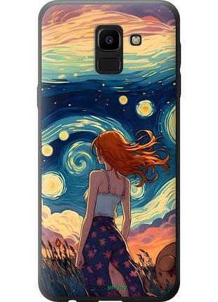 Чохол на samsung galaxy j6 2018 дівчина арт