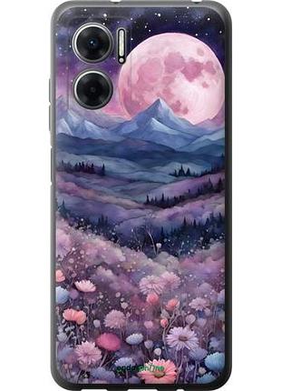 Чехол на xiaomi redmi note 11e ночь луна арт сяоми редми ноут 11е