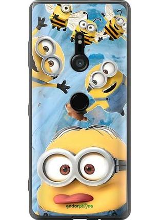 Чехол на sony xperia xz3 h9436 миньоны сони эксперия хз3 х9436