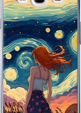 Чохол на samsung galaxy s3 i9300 дівчина арт