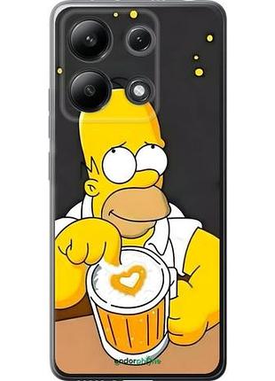 Чехол на xiaomi redmi note 13 4g гомер пиво сяоми редми ноут 13 4г