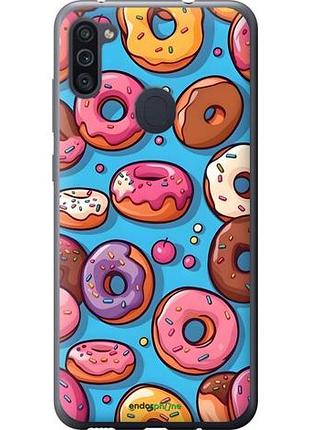 Чохол на samsung galaxy m11 m115f пончики