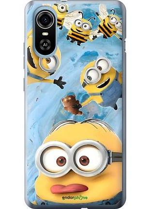 Чехол на zte blade a31 plus миньоны зте блейд а31 плюс