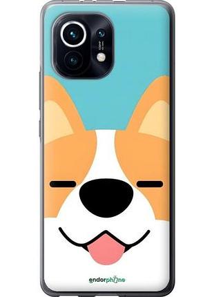 Чехол на xiaomi mi 11 забавный корги сяоми ми 11