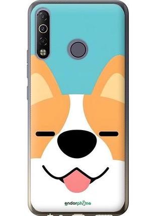 Чехол на tecno camon 12 air cc6 забавный корги текно камон 12 аир сс6