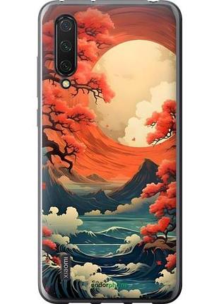 Чехол на xiaomi mi cc9 природа японии сяоми ми сс9