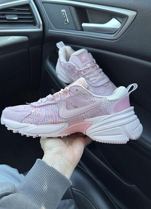 Nike v2k runtekk pink flowers