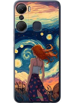 Чехол на infinix hot 12 pro девушка арт инфикс хот 12 про