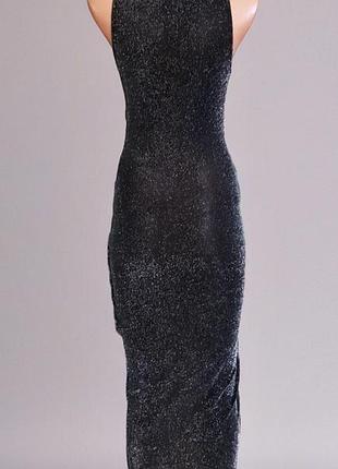 Сяюча вечірня жіноча сукня boohoo з вузлом розмір s (uk 8) 3