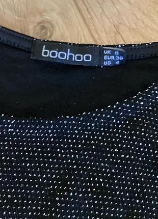 Сяюча вечірня жіноча сукня boohoo з вузлом розмір s (uk 8) 5