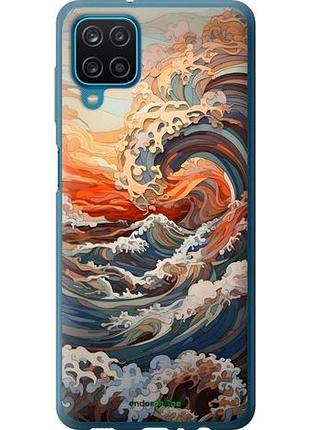 Чехол на samsung galaxy m12 m127f арт волны самсунг м12 м127ф