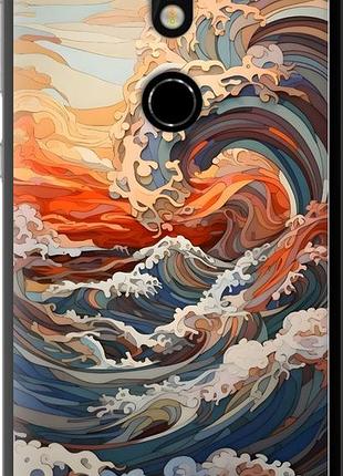 Чехол на nokia 7 арт волны нокиа 7