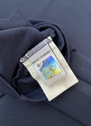 Брендовая винтажная эластичная футболка от d&amp;g dolce &amp; gabbana underwear made in italy navy blue оригинал y2k 5