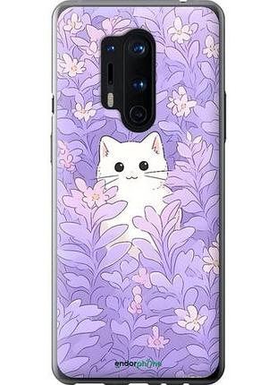 Чехол на oneplus 8 pro котик в цветах 1+ 8 про
