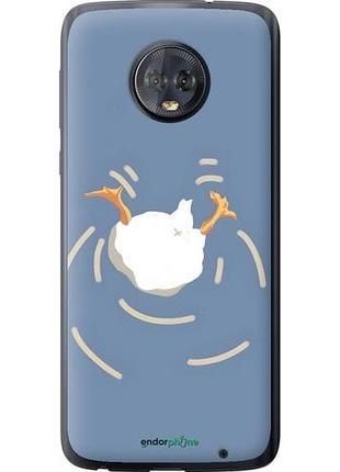 Чехол на motorola moto g6 plus смешная утка, гусь моторола мото г6 плюс