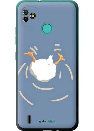 Чехол на tecno pop 5 bd2p смешная утка, гусь текно пop 5 бд2p